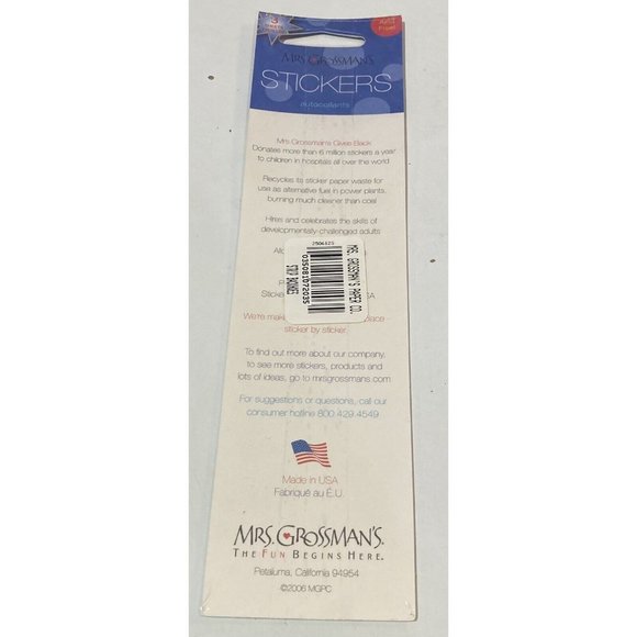 Mrs Grossman Vintage Stickers Yellow Backhoe Digger Truck Sticker Sheets New Y2K - Picture 3 of 5